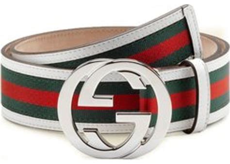 gucci belt white green red fake|gucci green and red stripe.